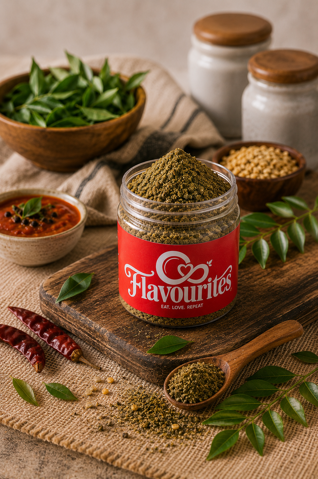 Curry leaves podi